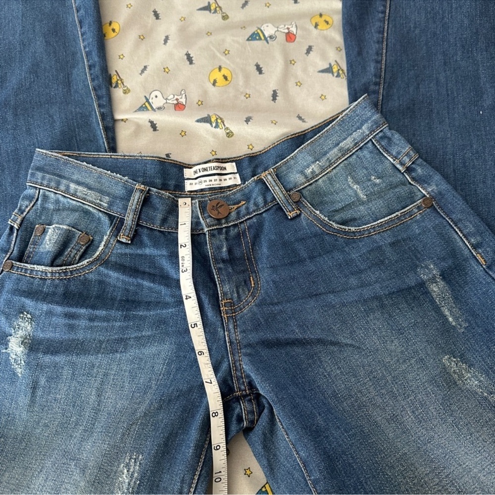 One Teaspoon Low Rise Barrel Wide Leg Jeans Style - Picture 9 of 10
